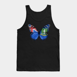 British Virgin Islanders Flag  Butterfly - Gift for British Virgin Islanders From British Virgin Islands Tank Top